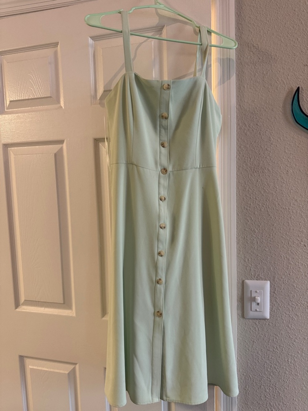 Gianni Bini Mint Button-Front Midi Dress